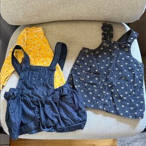 2 Carter's Baby Jumpers- Size 3 months